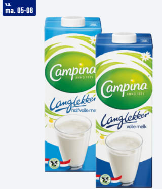 CAMPINA Langlekker houdbare melk voor €0,79 bij de Aldi