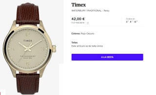 Reloj para Hombre Timex WATERBURY TRADITIONAL por 42€