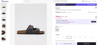 Sandalia de pala efecto piel con tiras y hebillas ajustables INSIDE porf 10,94€ (cuenta nueva 6m56€)