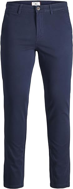 Jack & Jones junior chino donkerblauw voor €11,40 bij Amazon