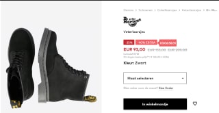 Dr. Martens Veterlaarsjes in Zwart Design voor €93 bij About You