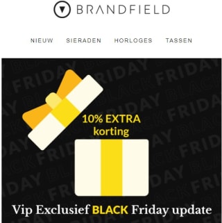 10% extra korting op de sale van Brandfield