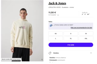 Sudadera para Hombre Jack & Jones JORULTRA HOOD por 11€