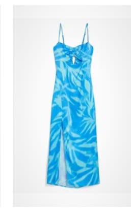 Vestido de cóctel azul Bershka por 8,50€