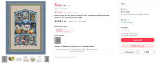 Kit completo de punto de cruz por 5,86€