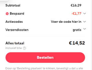 (Lego) 1:10 model Porsche 911 RSR voor €14,52 dmv code bij Aliexpress