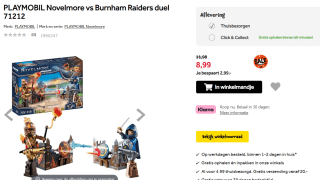 PLAYMOBIL Novelmore vs Burnham Raiders duel voor €8,99 bij Intertoys
