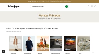 Venta privada El Corte Inglés descuentos hasta 30%