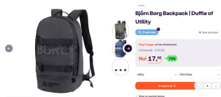 Björn Borg Backpack | Duffle of Utility voor €17,95 bij iBOOD