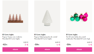 Artículos de Navidad como bolas, adornos, figuras y mas cositas desde 3€