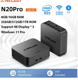 Teclast N20 Pro, Mini PC Computer, for Intel N95B,16GB+512GB, Windows 11 Pro por 111,41€
