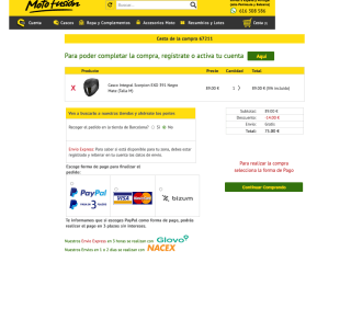 Casco integral EXO 391 ECE22.06 por solo 75€