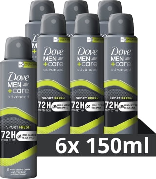 Dove Men+Care Advanced Invisible Dry anti-transpirant deodorant spray - 6 x 150 ml voor €11,85 bij Amazon