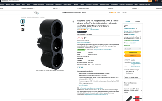 Adaptadores Legrand 2P+Te 3 Tomas de enchufes/Corriente Frontales por solo 2,63€