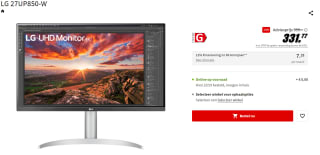 LG 27UP850-W Zwart voor €331,77 bij de MediaMarkt