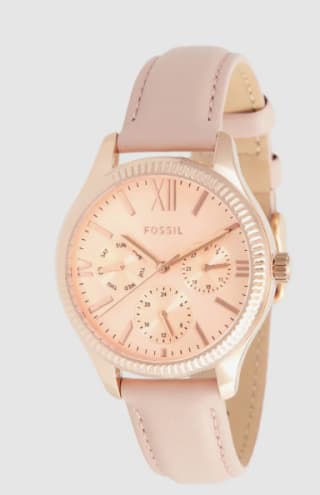 Reloj de cuarzo de acero inoxidable - Rosa dorado marca Fosil por 50€