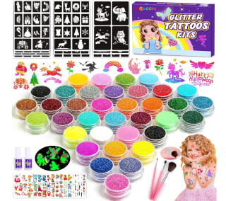 Kit de Tatuajes de Purpurina Temporales luminosos por solo 9,18€