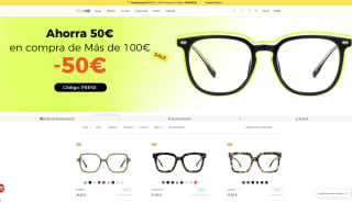 Código 50€ Ahorro compras de más de 100€ Anteojos de Firmoo