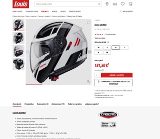 Casco de moto CABERG LEVO X fibra 22.06 por solo 181,50€