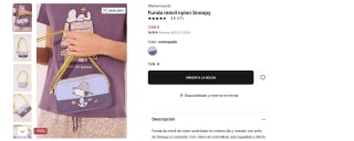 Funda móvil nylon Snoopy por 7,99€