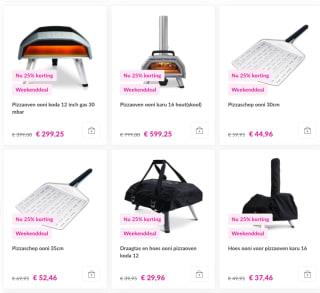25% op het volledige Ooni assortiment