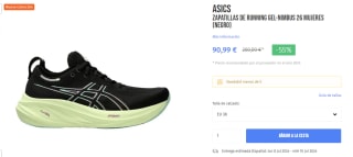 Zapatillas Asics running Gel-Nimbus 25 por 90,99€