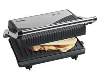 Bestron Parrilla Sandwichera Desplegable con Revestimiento Antiadherente, 750 W por 22,47€