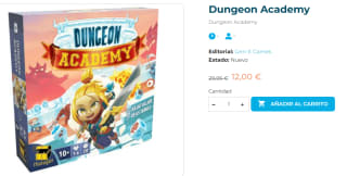 Juego de mesa Dungeon Academy por 12€