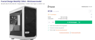 Fractal Design Meshify 2 Mini White TG Clear Tint Behuizing voor €67,55 bij Azerty