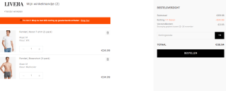 1+1 gratis op heren multipacks bij Livera