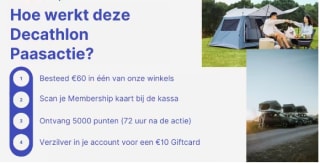 Ontvang een €10 giftcard bij Decathlon
