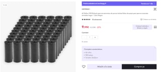60 Rollos (900 Bolsas) para excrementos de perros por 9,99€
