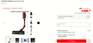 Rowenta RH98A9 X-Force Flex 12.60 draadloze steelstofzuiger voor €199 na cashback bij Media Markt
