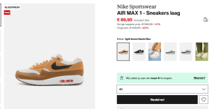 Nike Air Max 1 Heren Sneakers voor €89,95 bij Zalando