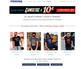 Black Friday Camisetas Geek por solo 10€ y 30% resto de productos en Friking