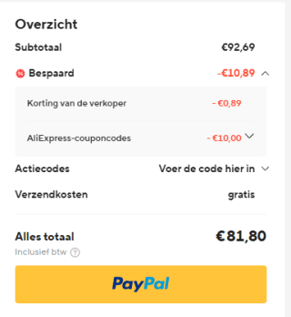 Nothing Ear wireless oordopjes voor €81,80 dmv code bij Aliexpress