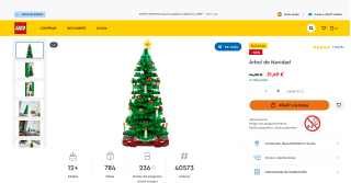 Árbol de Navidad LEGO por 31,49€