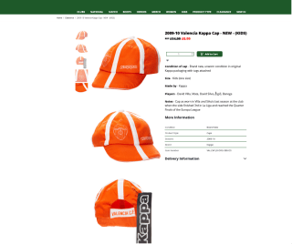 Gorra Valencia CF Kappa 2009/10 por solo 1€