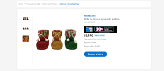 Bota de Tinsel/ producto surtido por $1.990