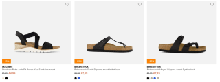 25% korting op alle slippers en sandalen bij Ziengs