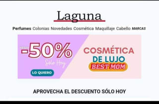 50% de descuento en cosmética de lujo desde Perfumería laguna