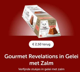 €2,50 cashback op Gourmet Revelations met Zalm via Tikkie