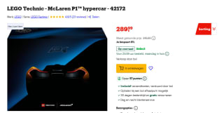 LEGO Technic - McLaren P1™ hypercar voor €289,99 bij Bol