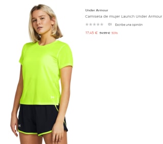 Camiseta de mujer Launch Under Armour por 17.45€