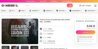 Hearts of Iron III Collection por 3,06€