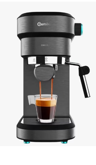 Cecotec Cafelizzia 890: Disfruta del Espresso Perfecto con 1350W y 20 Bares de Presión por 66.21€ (Cuenta Nueva 54.21€)