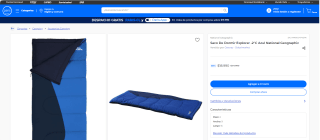 Saco de dormir National Geographic Explorer -2°C Azul por $18.990