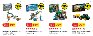 50% korting op heel veel Lego sets bij Kruidvat
