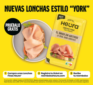 2,49€ de Reembolso en lonchas Heura