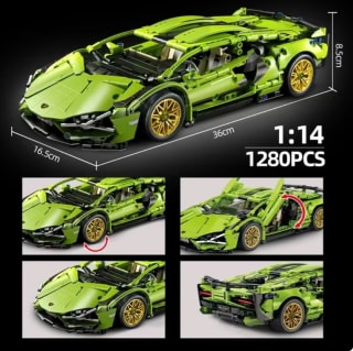 oylinX bloques de construcción MOC City Speed Carro por solo 13,38€